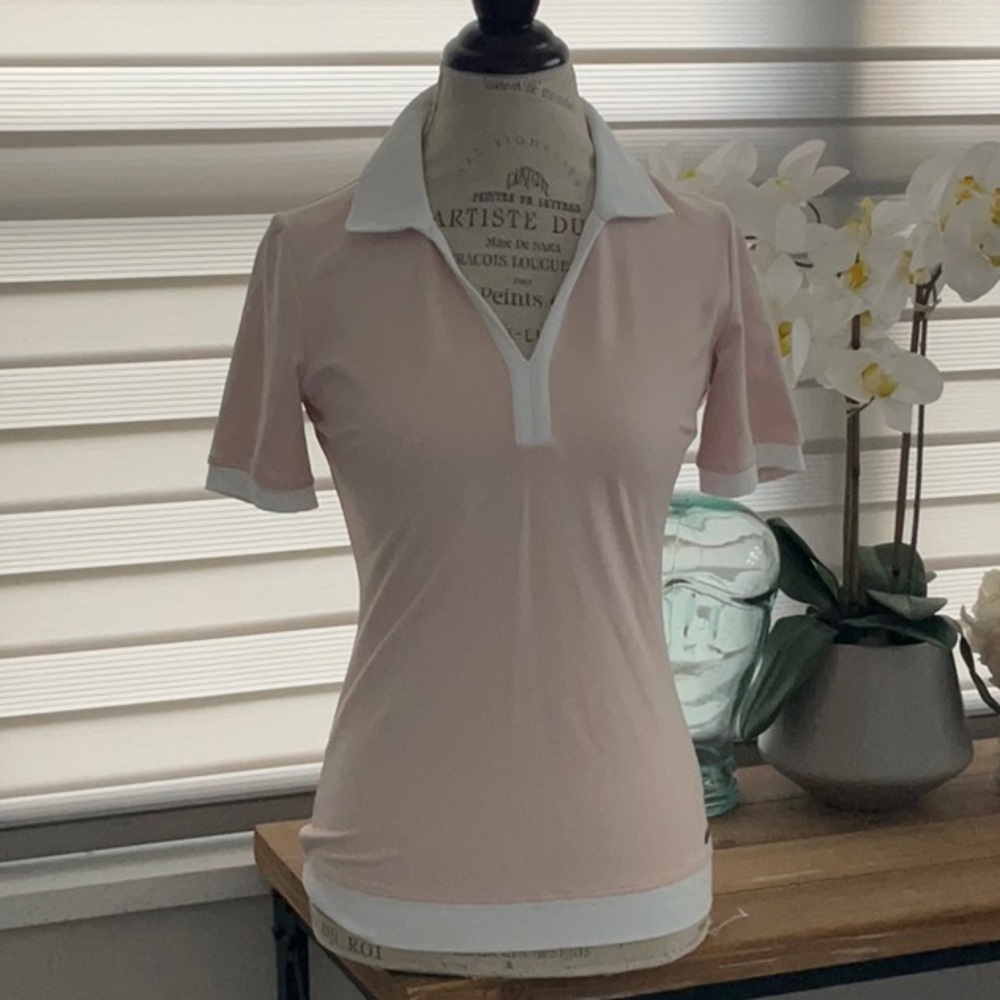 MDC Half Sleeve pullover ladies V-neck  top size 38 us 6 pre owned